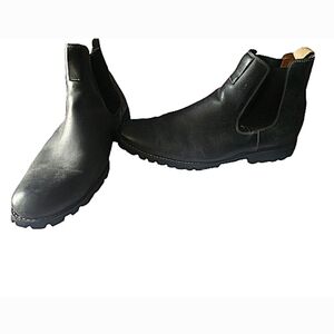 Sandro Moscoloni Men's Plain Toe Chelsea Ankle Boot Black 13